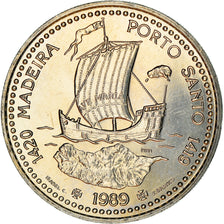 Coin, Portugal, 100 Escudos, 1989, MS(64), Copper-nickel, KM:647