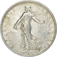 Moeda, França, Semeuse, Franc, 1915, Paris, EF(40-45), Prata, KM:844.1