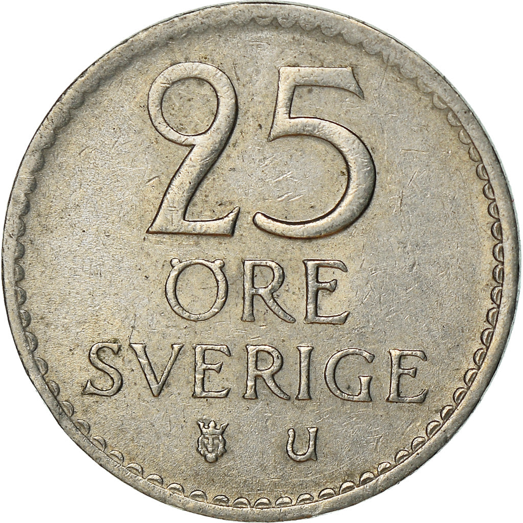 Monnaie, Suède, Gustaf VI, 25 Öre, 1971, TTB+, Copper-nickel, KM:836