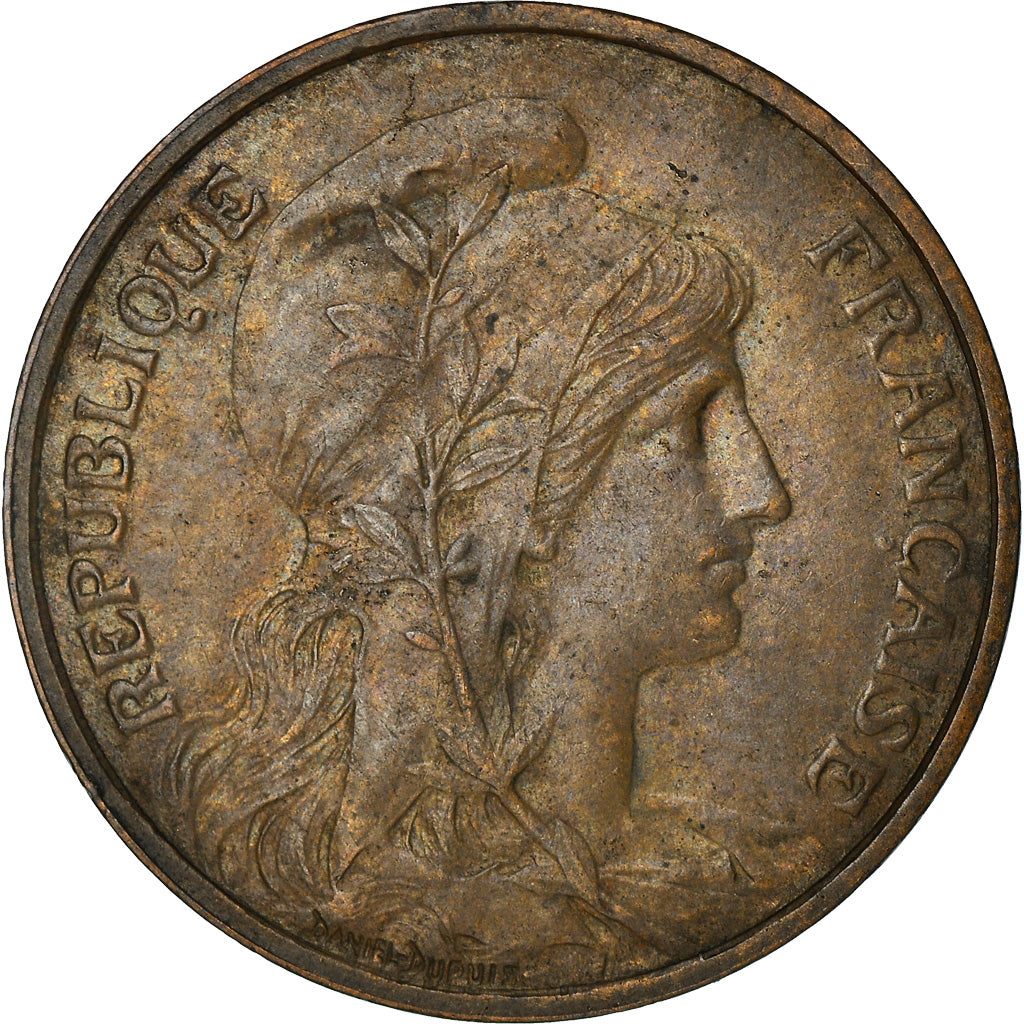 Moneta, Francja, Dupuis, 5 Centimes, 1902, Paris, VF(30-35), Bronze, KM:842