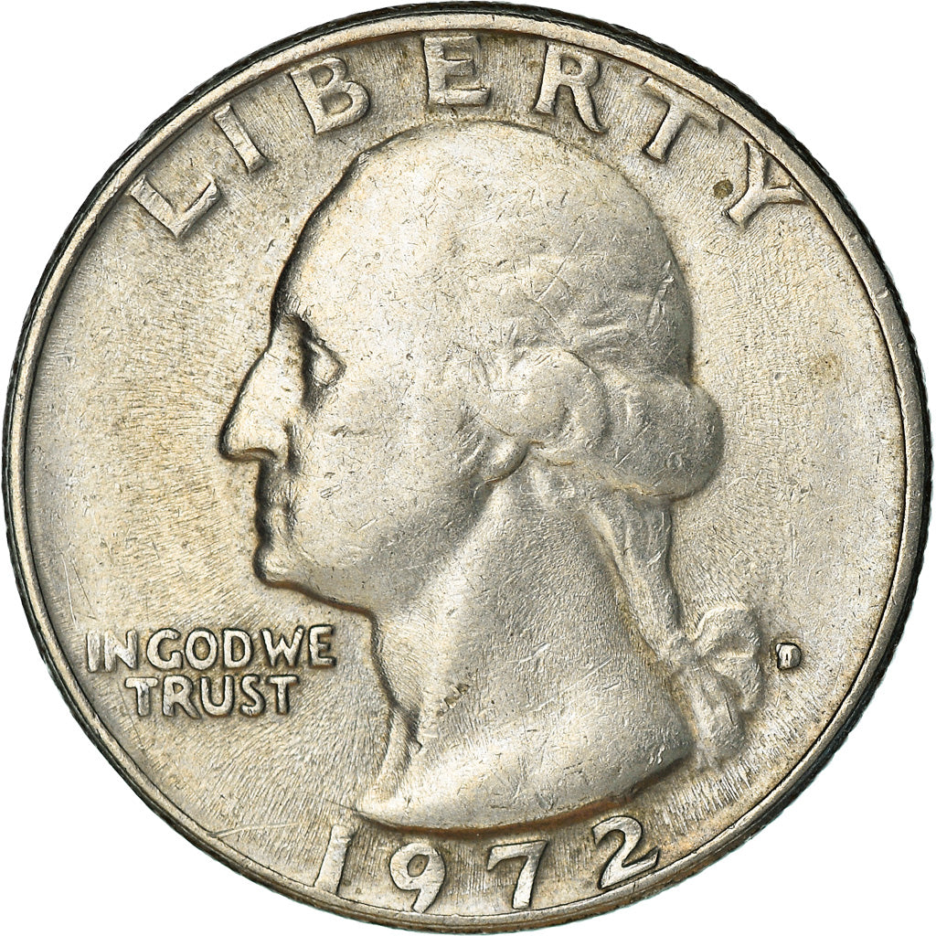 Coin, United States, Washington Quarter, Quarter, 1972, U.S. Mint, Philadelphia
