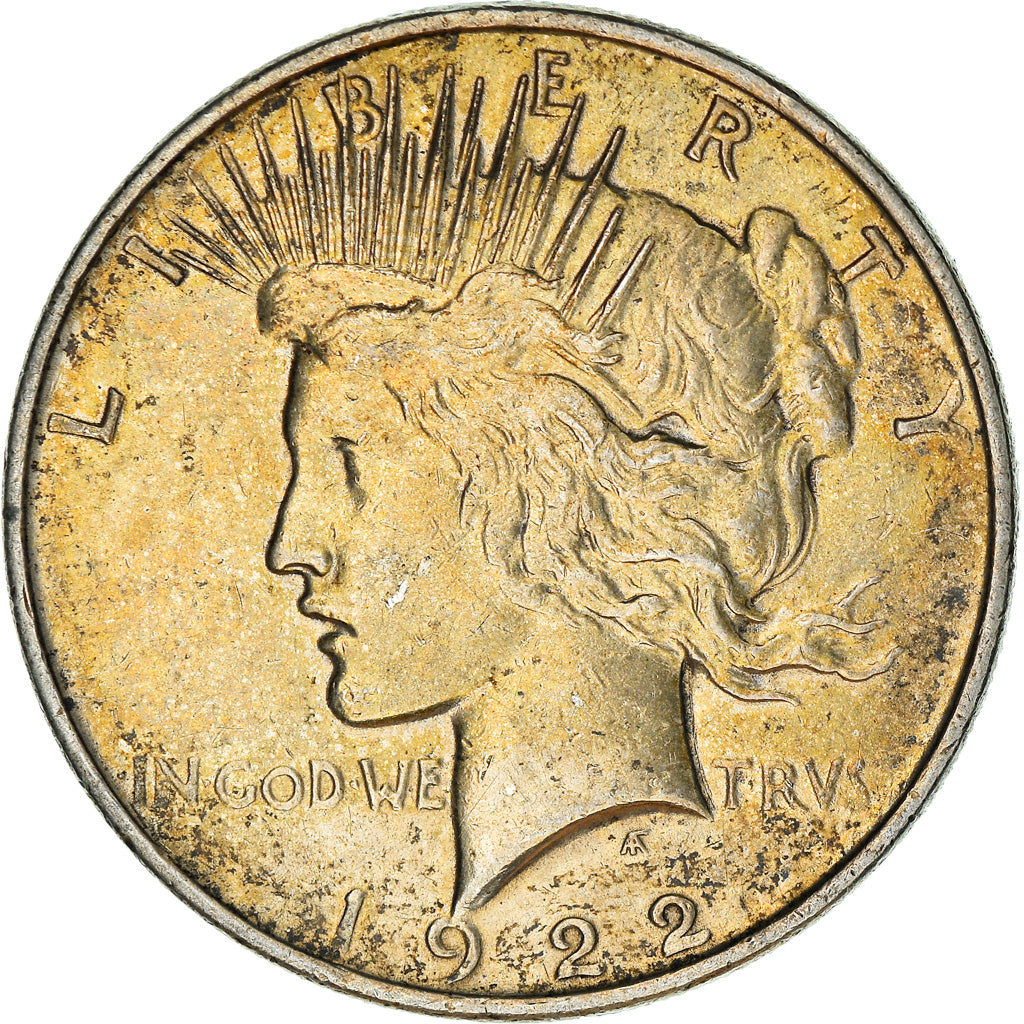 Moneta, Stati Uniti, Peace Dollar, Dollar, 1922, U.S. Mint, Philadelphia, BB+
