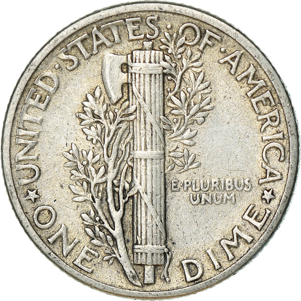 Monnaie, États-Unis, Mercury Dime, Dime, 1940, U.S. Mint, Philadelphie, TTB