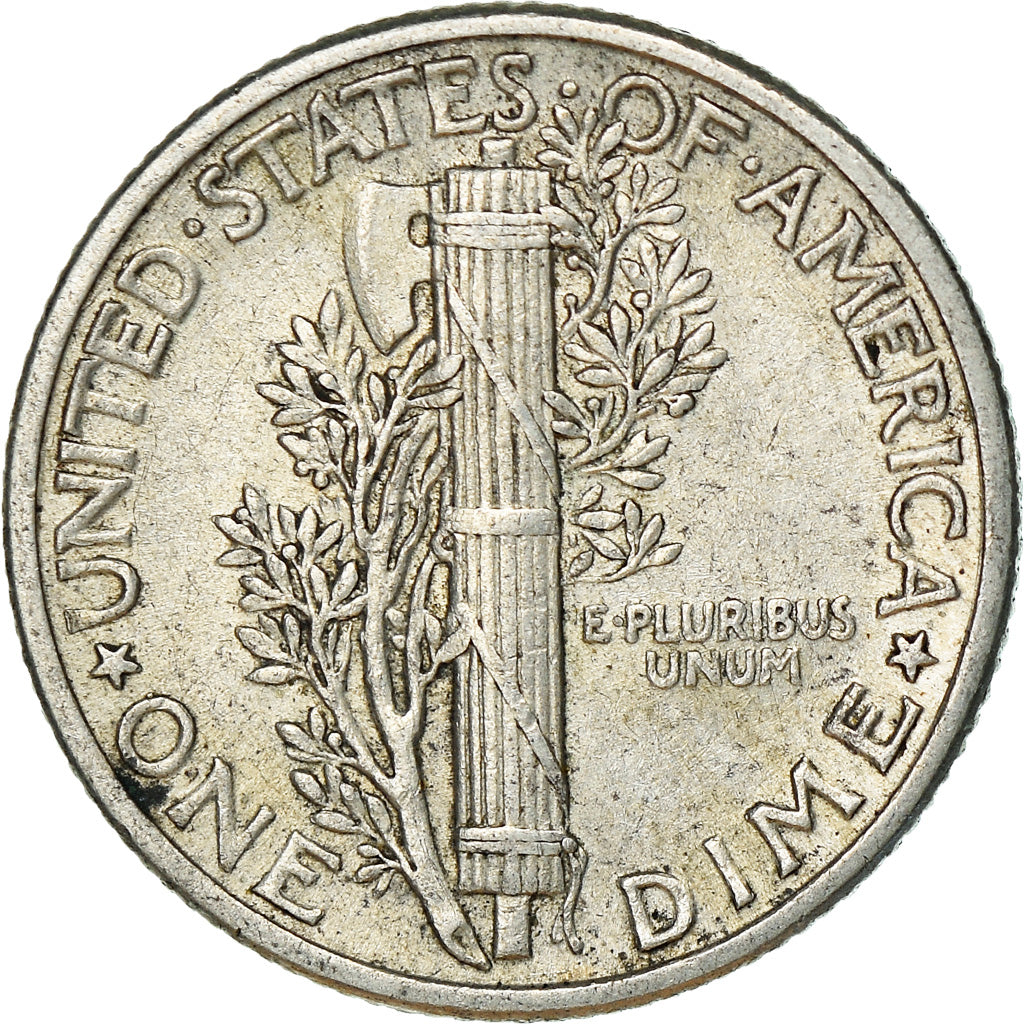 Coin, United States, Mercury Dime, Dime, 1940, U.S. Mint, Philadelphia