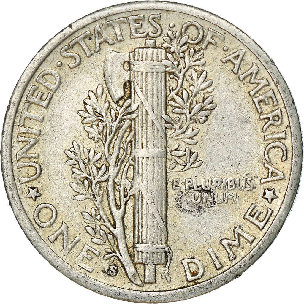 Moneta, Stati Uniti, Mercury Dime, Dime, 1940, U.S. Mint, San Francisco, BB