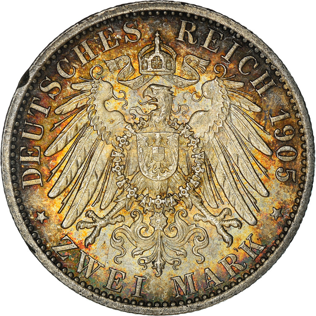 Moneta, Stati tedeschi, PRUSSIA, Wilhelm II, 2 Mark, 1905, Berlin, SPL-