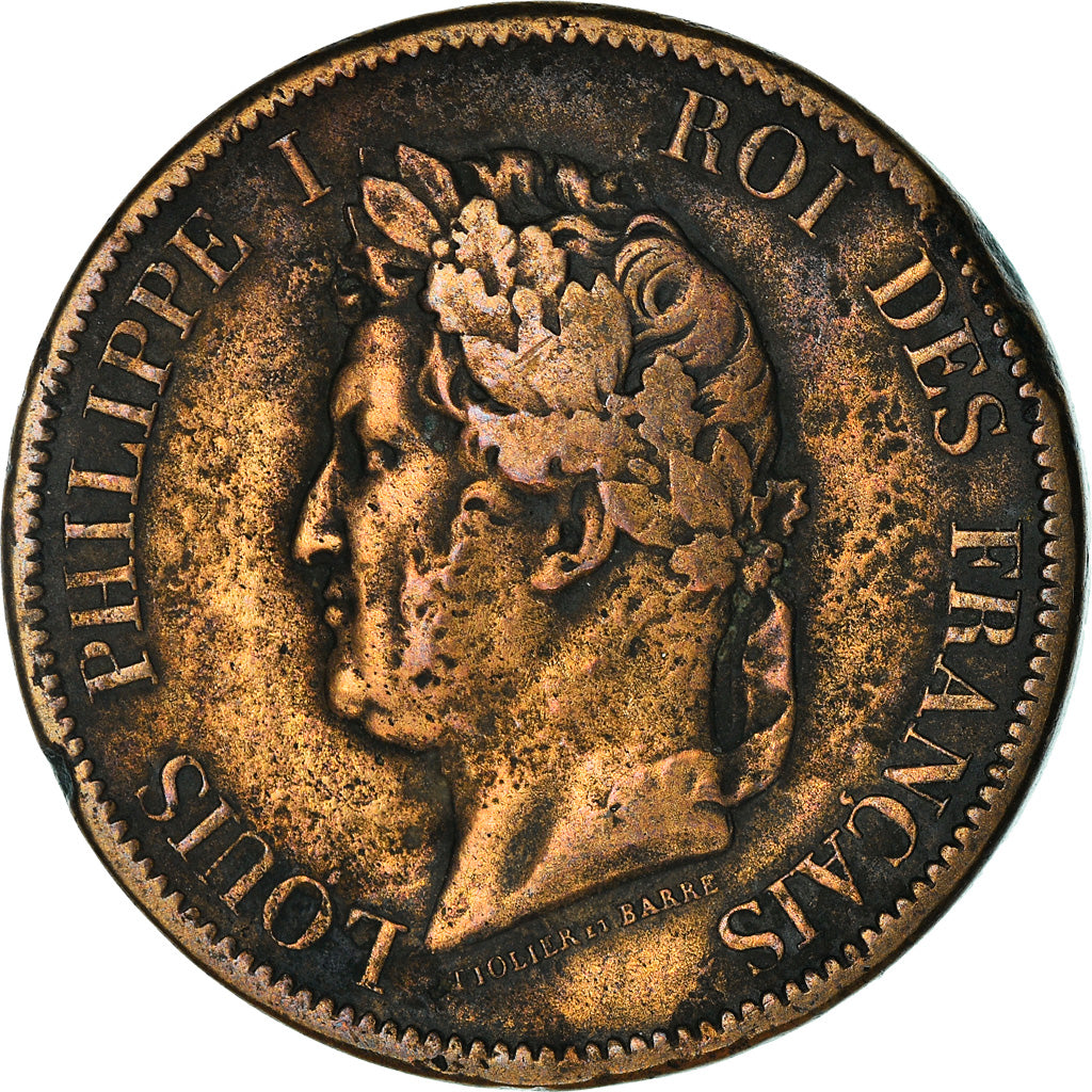 Coin, FRENCH COLONIES, Louis - Philippe, 10 Centimes, 1844, Paris, VF(30-35)
