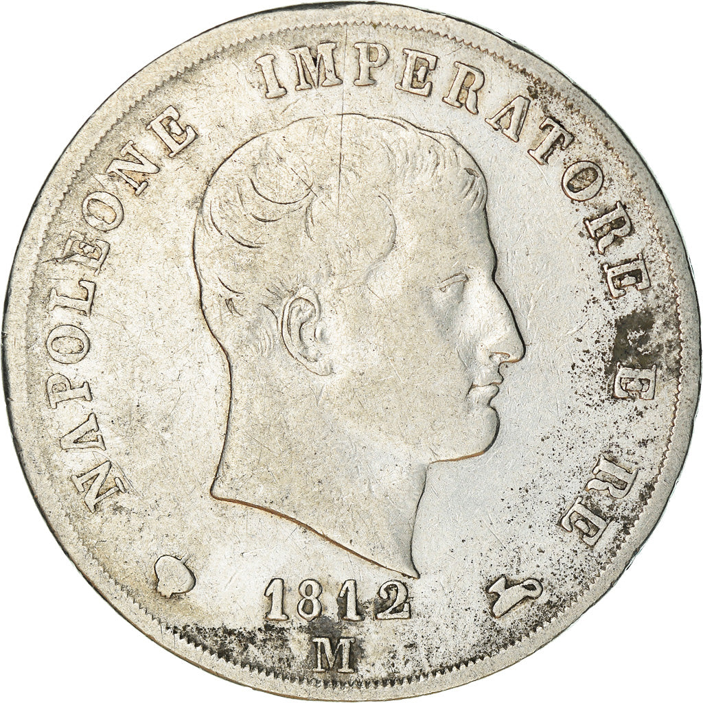 Münze, Italien Staaten, KINGDOM OF NAPOLEON, Napoleon I, 5 Lire, 1812, Milan