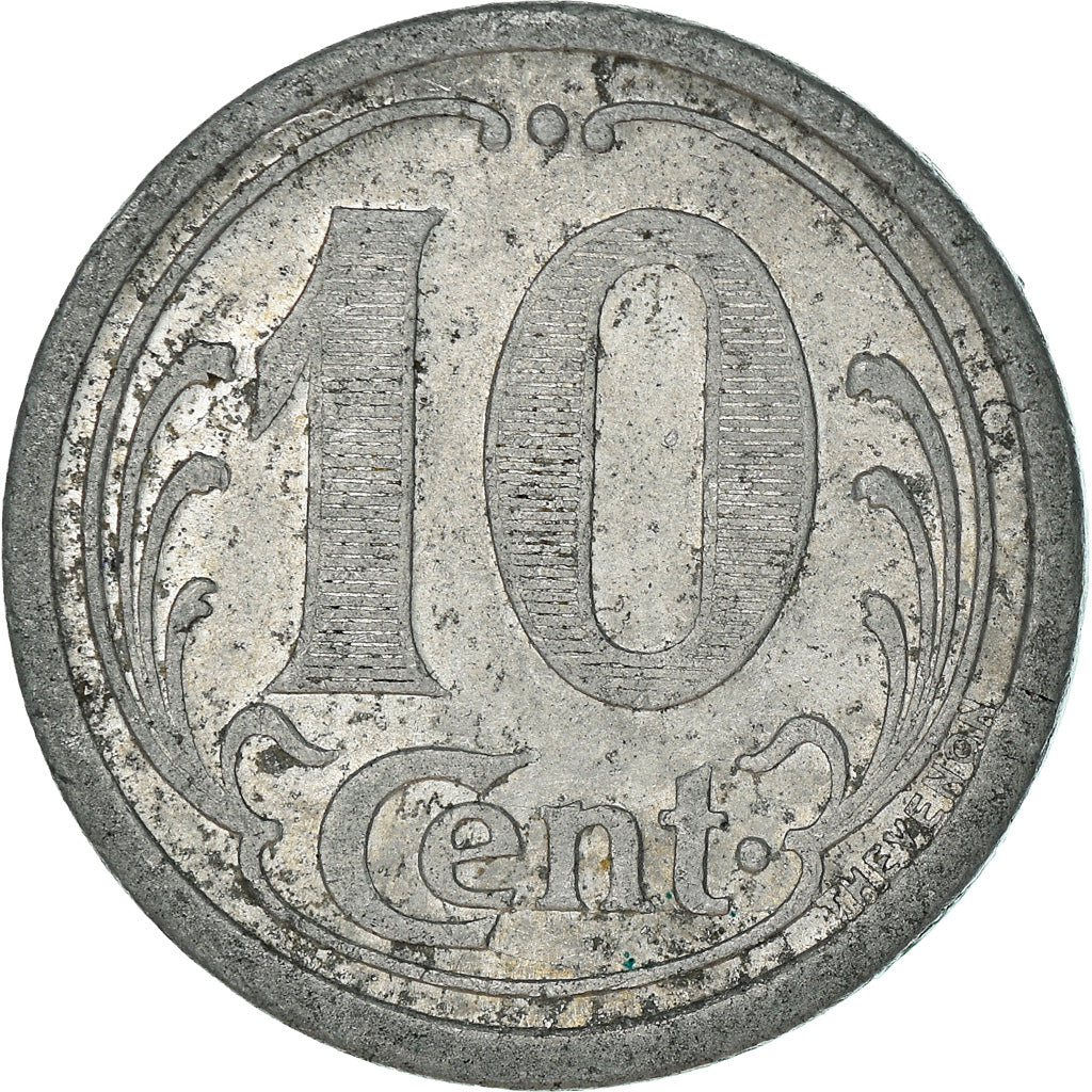 Moneta, Francja, Union Commerciale, Ham, 10 Centimes, 1922, EF(40-45)