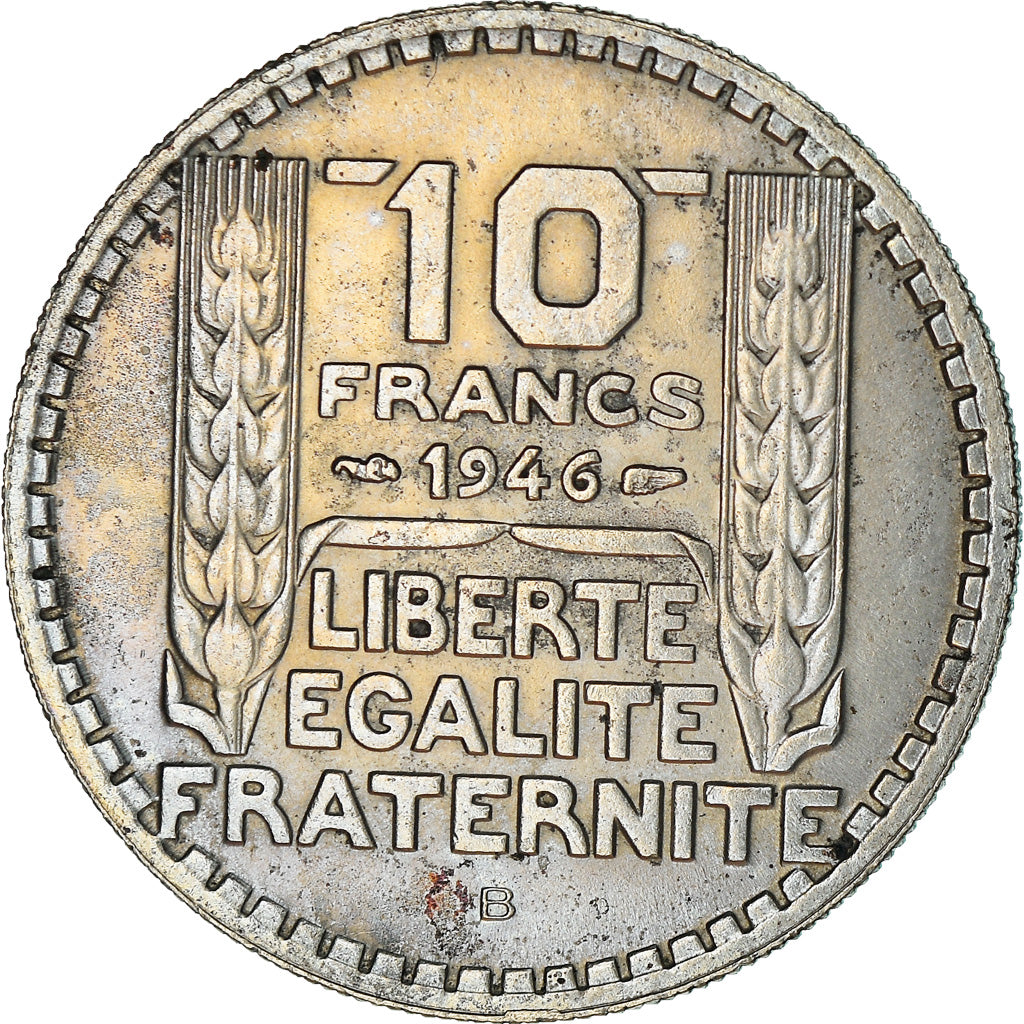 Münze, Frankreich, Turin, 10 Francs, 1946, Beaumont - Le Roger, S+