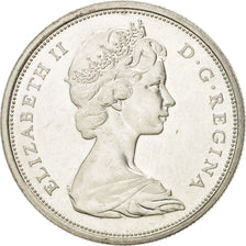 CANADA, 50 Cents, 1965, Royal Canadian Mint, KM #63, MS(63), Silver, 29.72,...