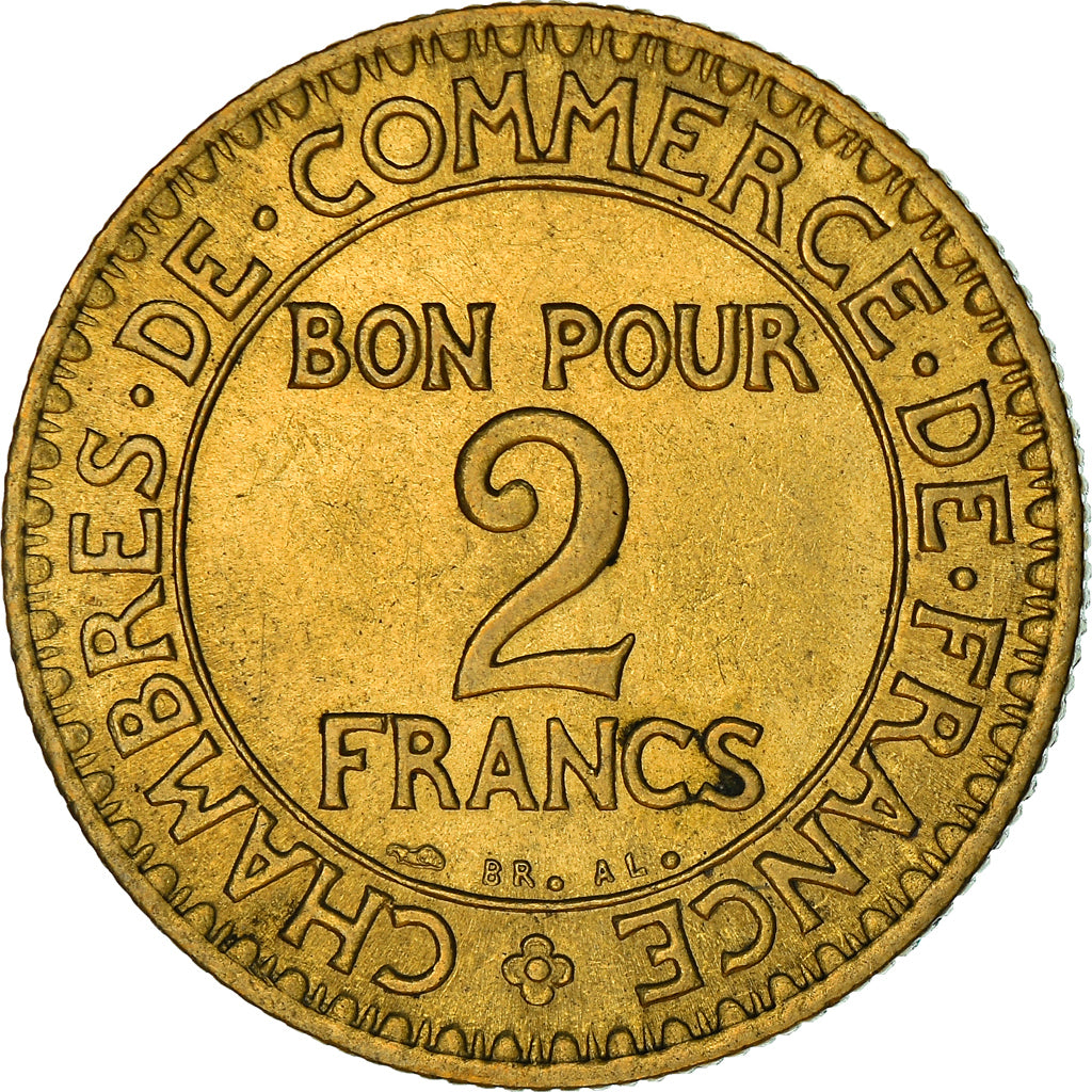Münze, Frankreich, Chambre de commerce, 2 Francs, 1923, Paris, VZ