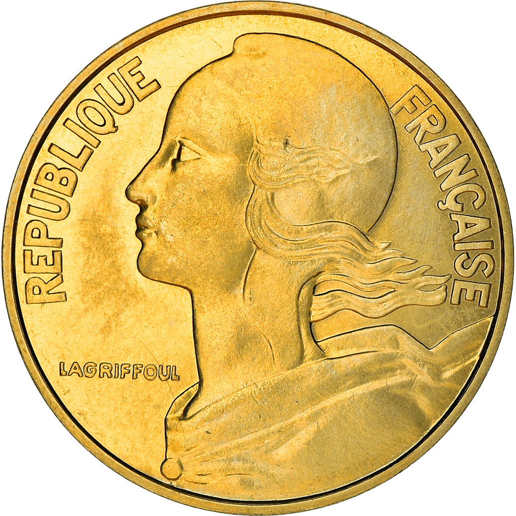Munten, Frankrijk, Marianne, 20 Centimes, 1974, Paris, PR+, Aluminum-Bronze