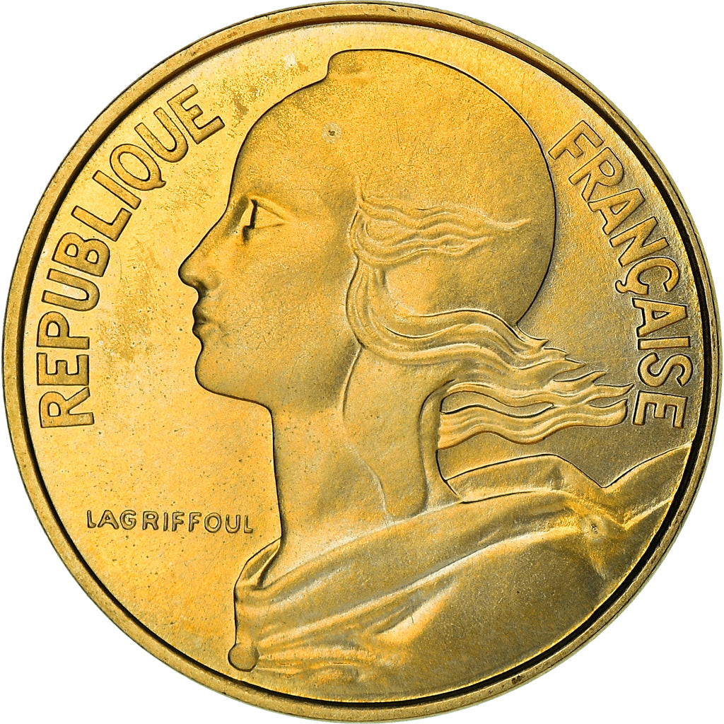 Münze, Frankreich, Marianne, 10 Centimes, 1974, Paris, UNZ, Aluminum-Bronze