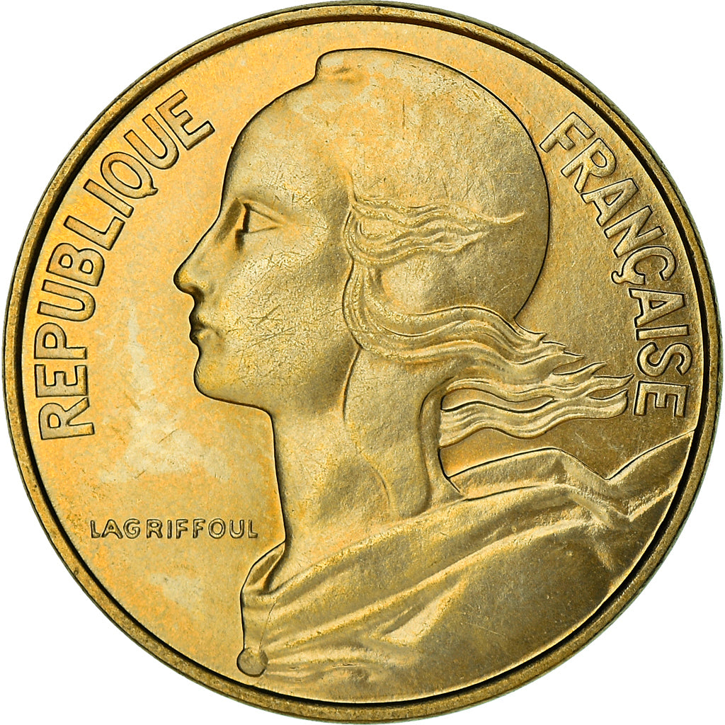 Coin, France, Marianne, 10 Centimes, 1975, Paris, MS(60-62), Aluminum-Bronze