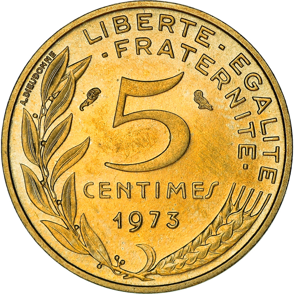 Coin, France, Marianne, 5 Centimes, 1973, Paris, FDC, AU(55-58)