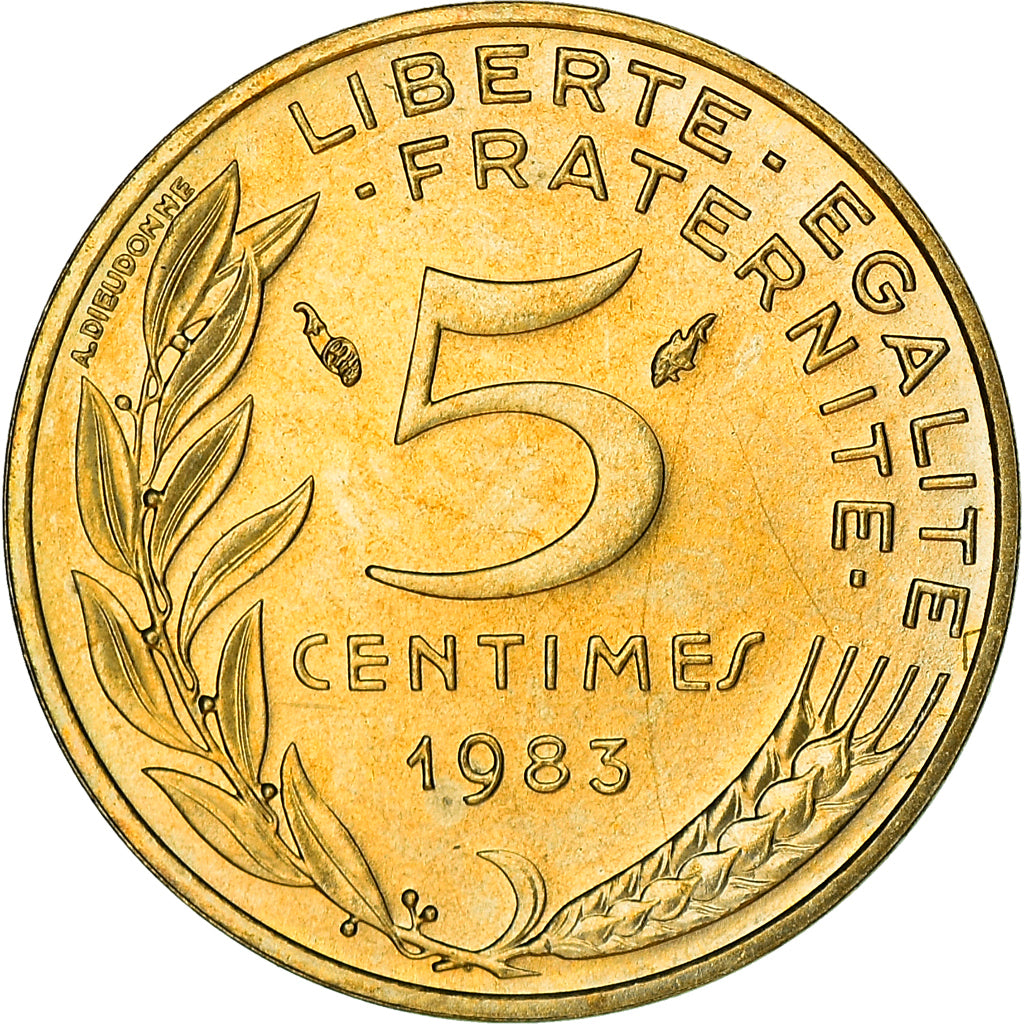 Coin, France, Marianne, 5 Centimes, 1983, Paris, FDC, MS(60-62)