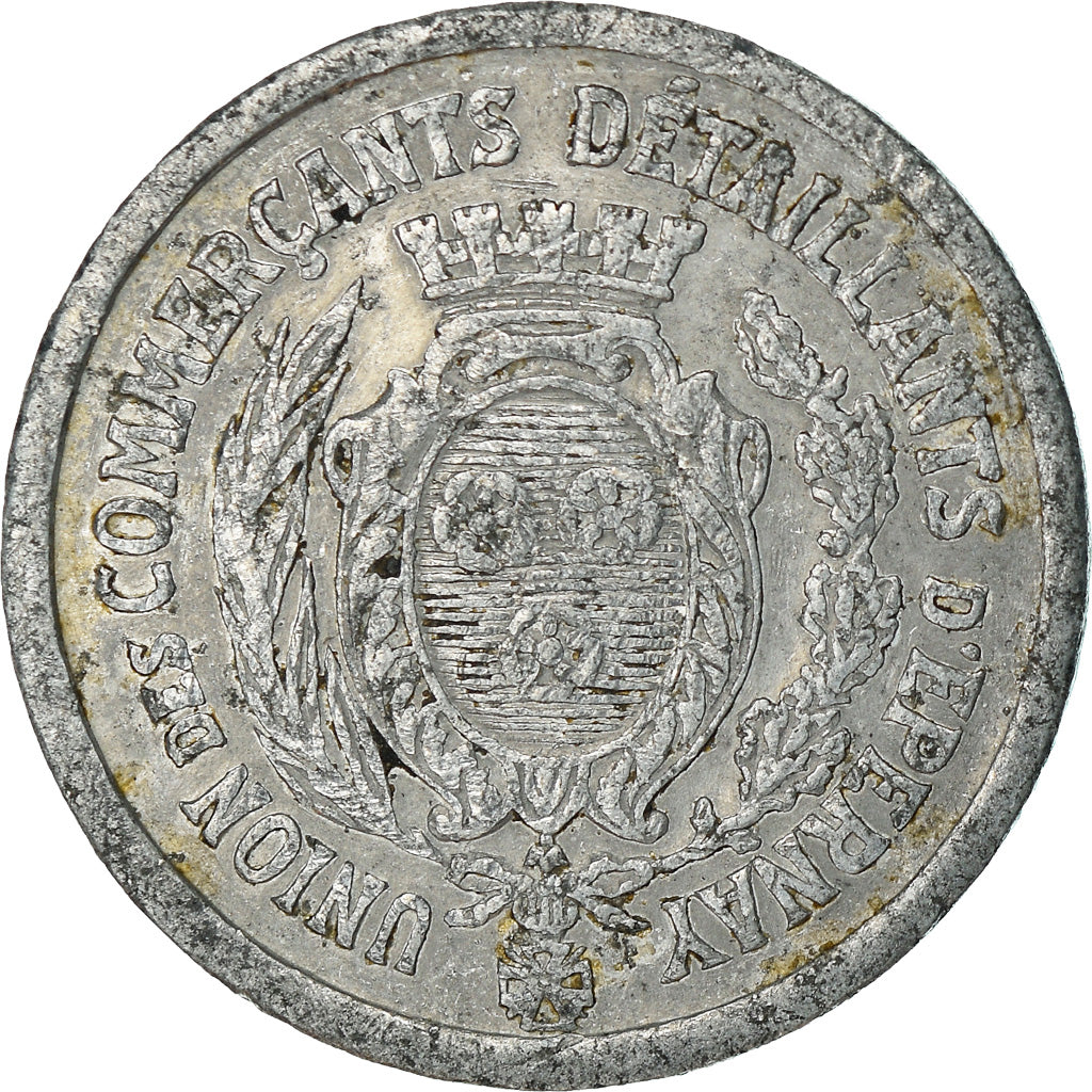 Monnaie, France, Union des Commerçants Détaillants, Epernay, 5 Centimes, 1922