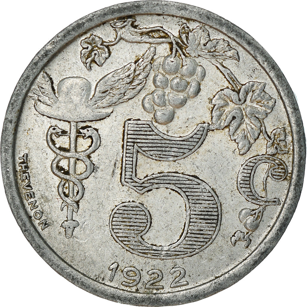 Moneta, Francia, Union des Commerçants Détaillants, Epernay, 5 Centimes, 1922