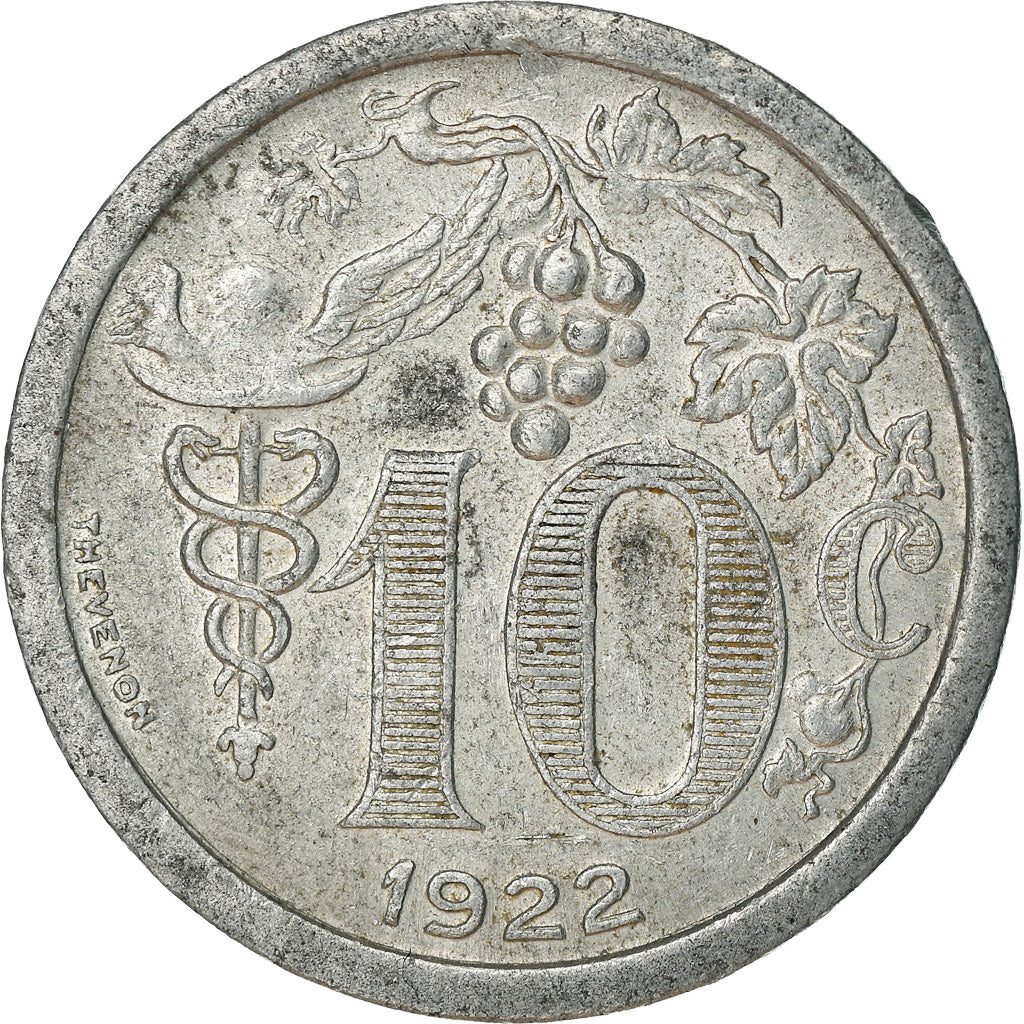 Münze, Frankreich, Chambre de Commerce, Epernay, 10 Centimes, 1922, VZ