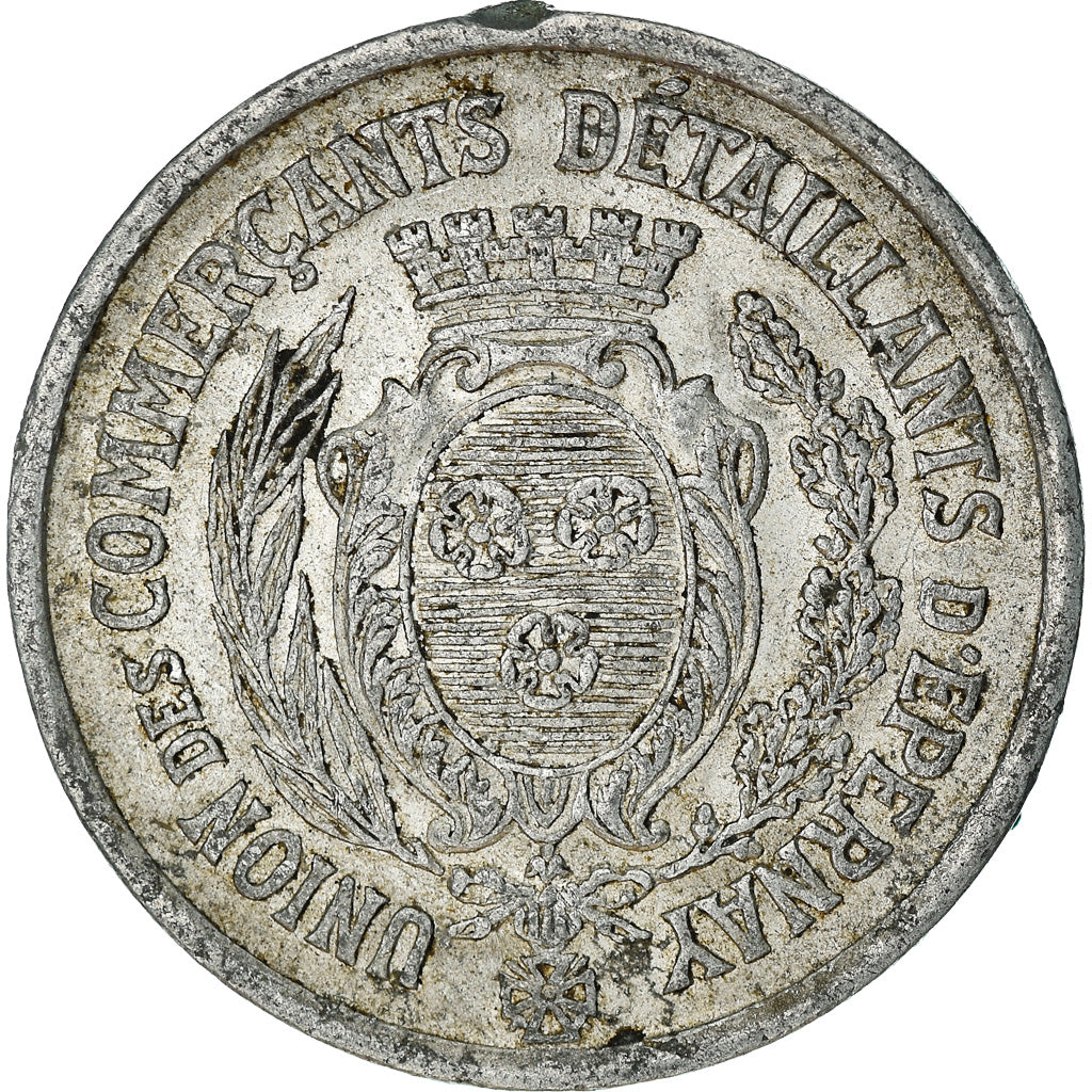 Monnaie, France, Union des Commerçants Détaillants, Epernay, 25 Centimes