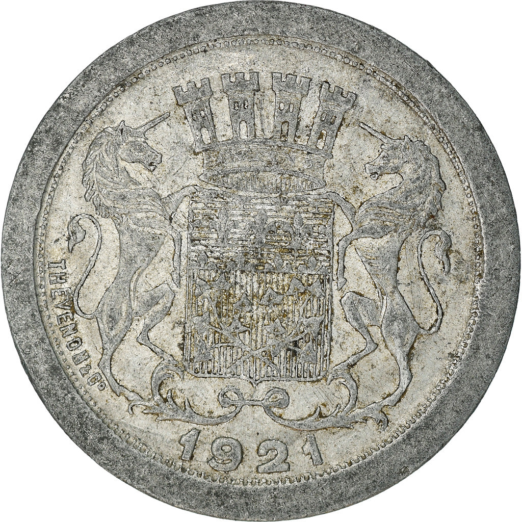 Monnaie, France, Chambre de Commerce, Amiens, 10 Centimes, 1921, TTB, Aluminium