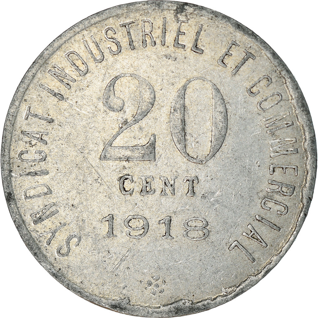 Monnaie, France, 20 Centimes, 1918, TTB, Aluminium, Elie:10.3