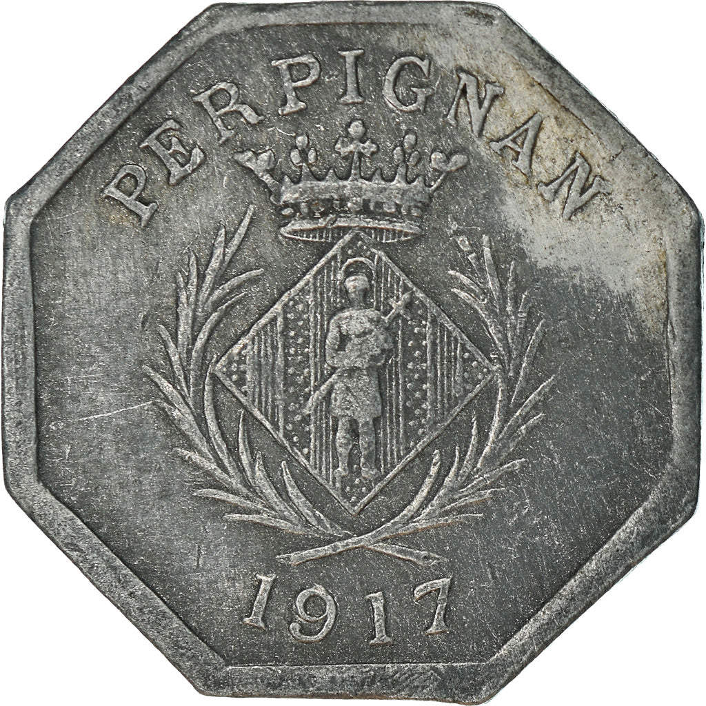 Munten, Frankrijk, Chambre Syndicale des Commerçants, Perpignan, 10 Centimes