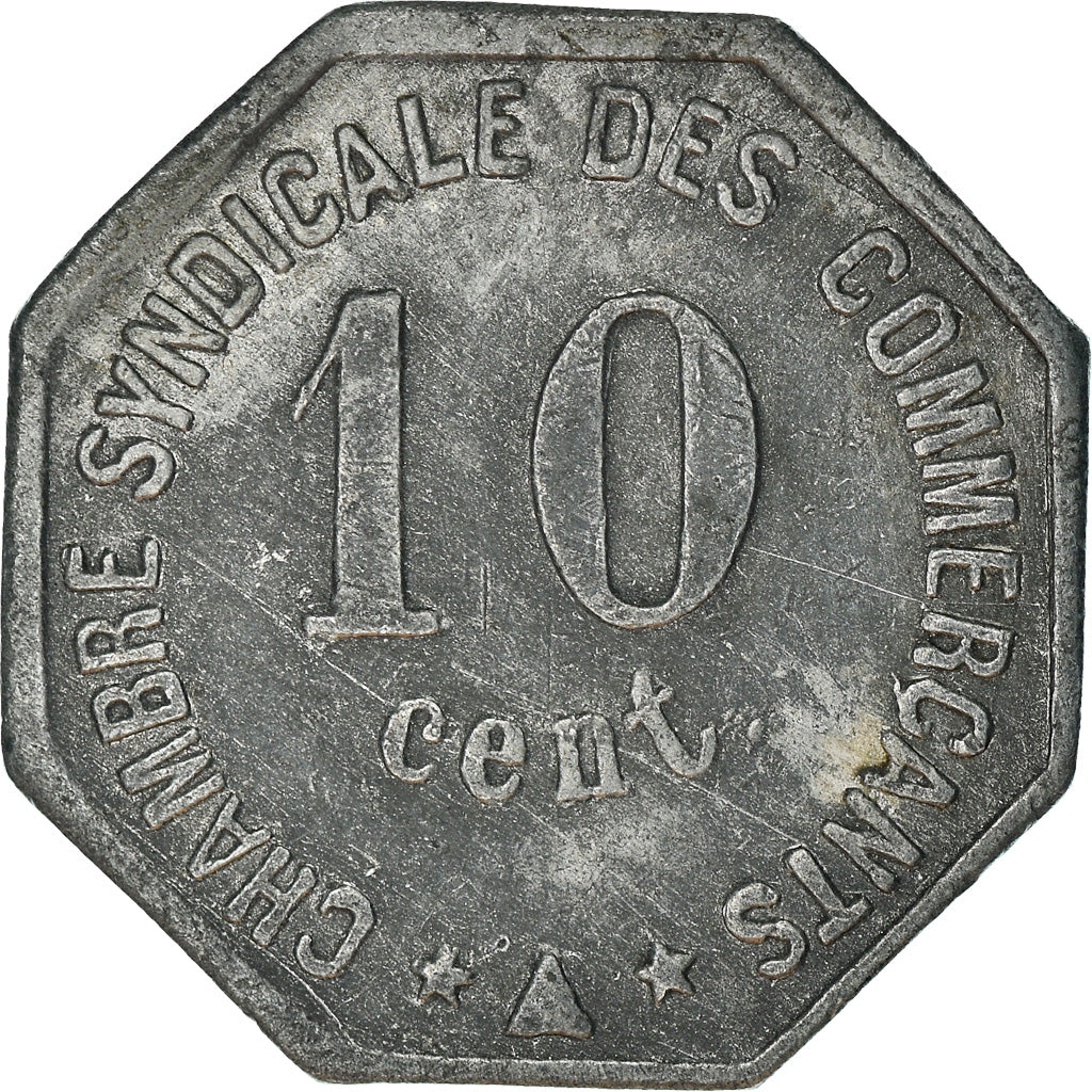 Munten, Frankrijk, Chambre Syndicale des Commerçants, Perpignan, 10 Centimes