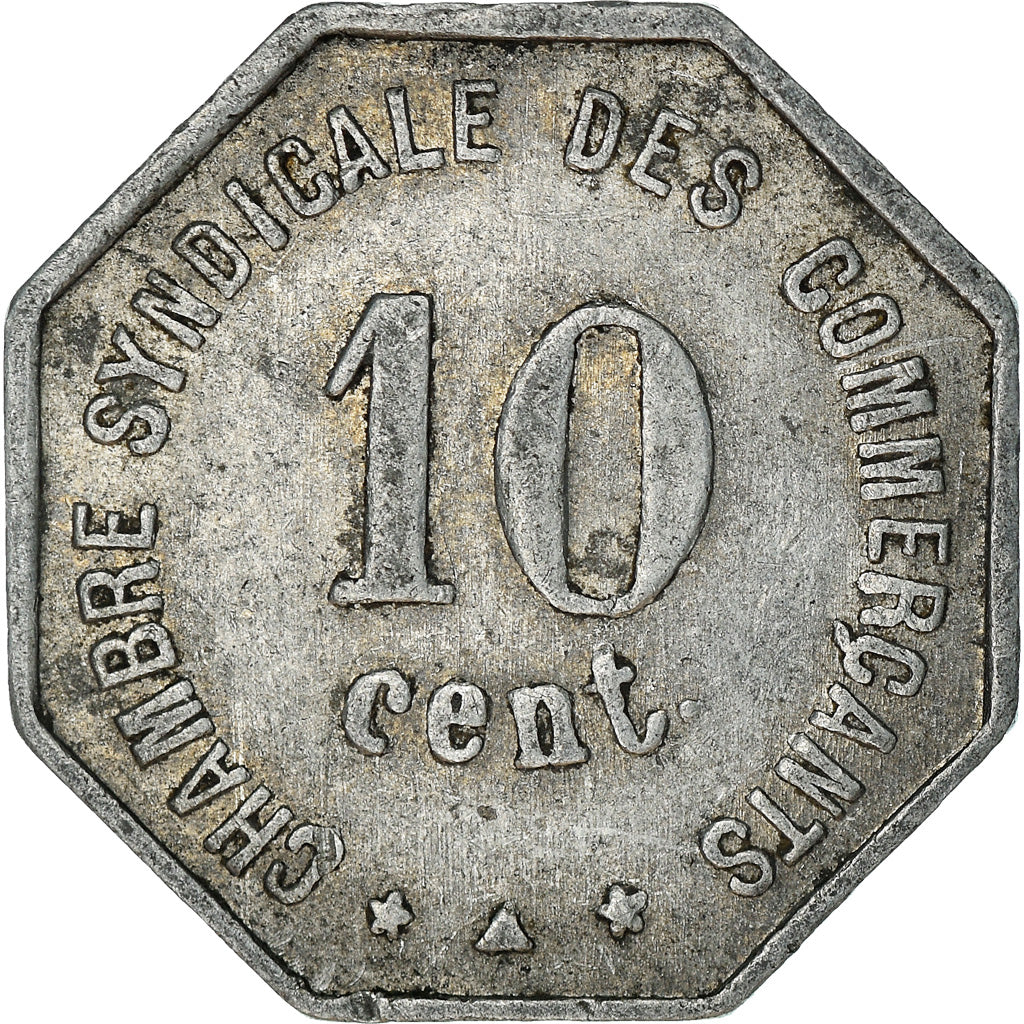 Moneta, Francia, Chambre Syndicale des Commerçants, Perpignan, 10 Centimes