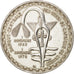WEST AFRICAN STATES, 500 Francs, 1972, KM #7, AU(55-58), Silver, 37, 25.05