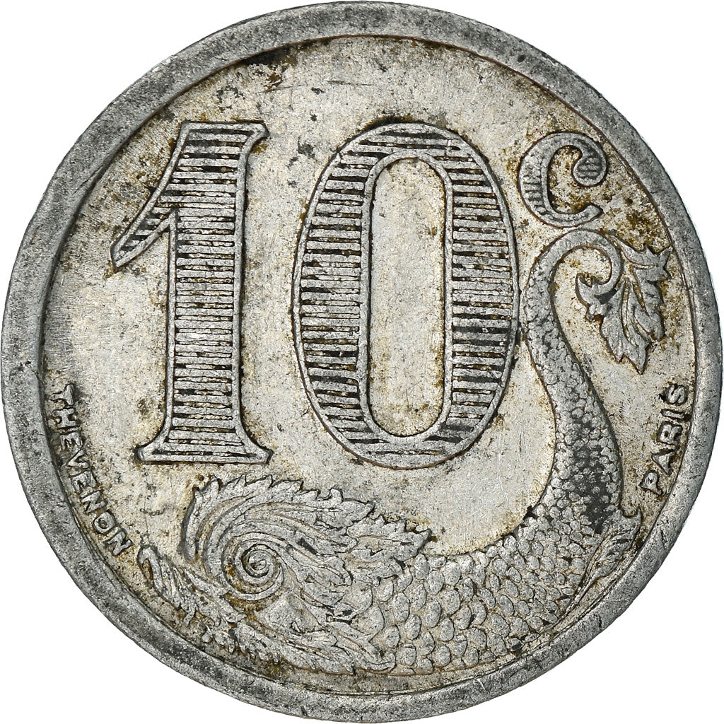Coin, France, 10 Centimes, 1922, VF(30-35), Aluminium, Elie:10.5