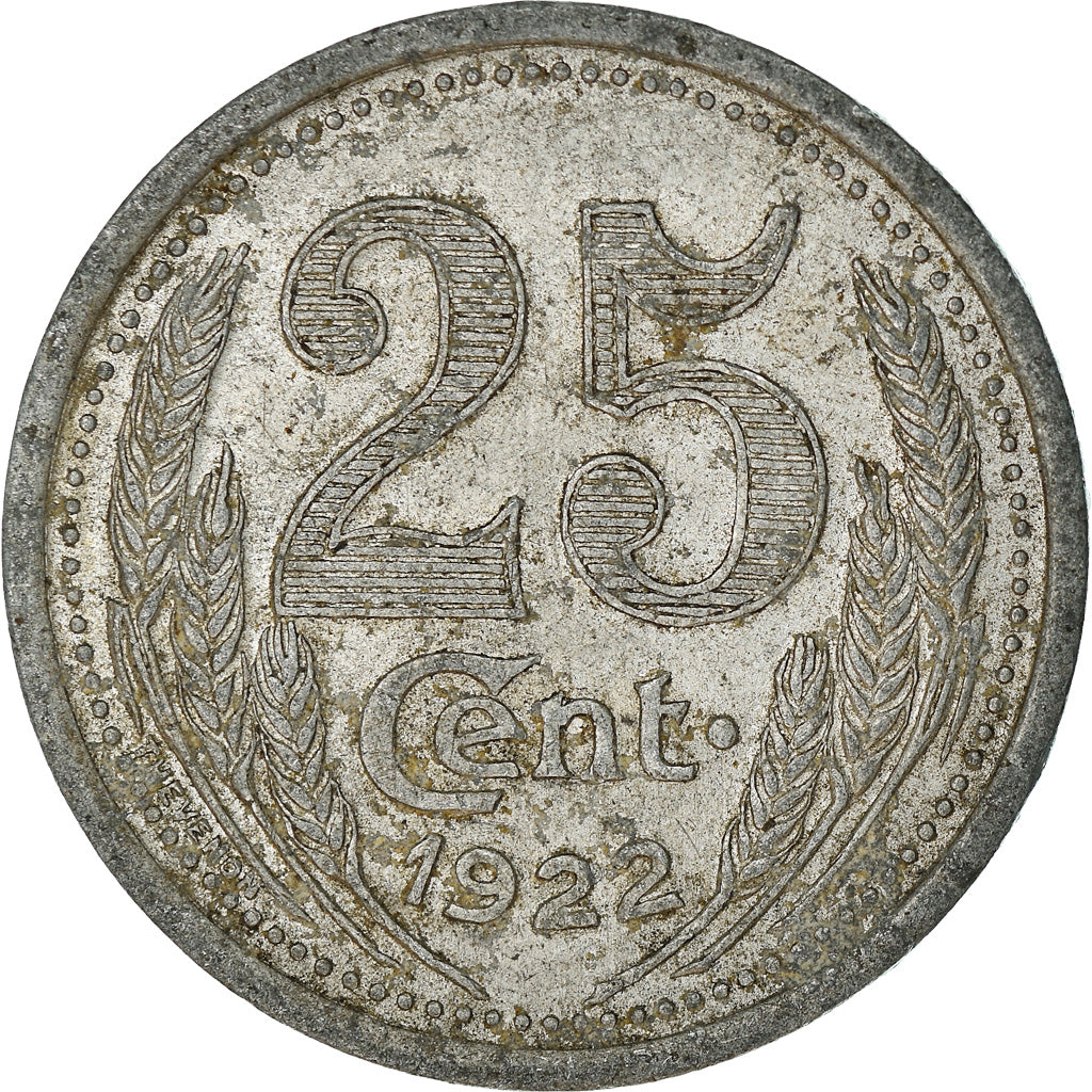 Coin, France, Chambre de Commerce d'Eure-et-Loire, 25 Centimes, 1922, EF(40-45)