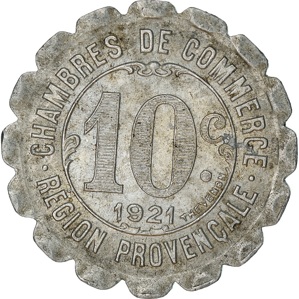 Moneta, Francia, Chambres de Commerce de la Région Provençale, 10 Centimes