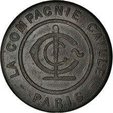 Münze, Frankreich, La Compagnie CAILLE, Paris, 10 Centimes, SS, Messing