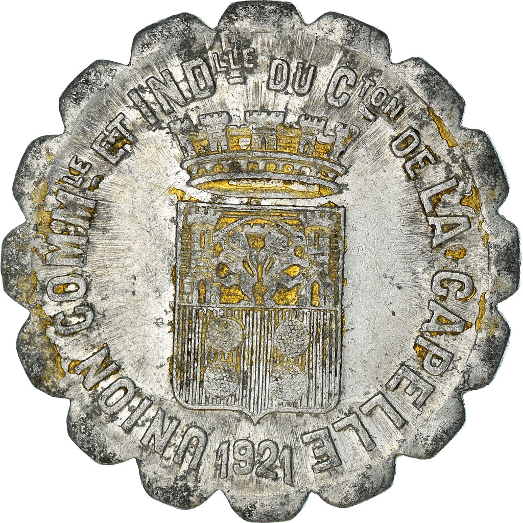 Coin, France, Union Commerciale et Industrielle, La Capelle, 10 Centimes, 1921