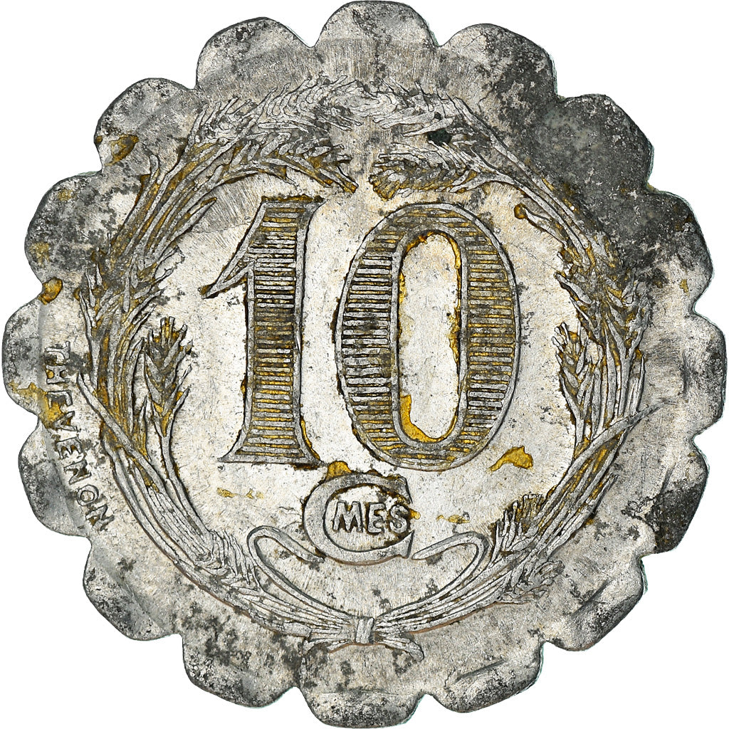 Coin, France, Union Commerciale et Industrielle, La Capelle, 10 Centimes, 1921