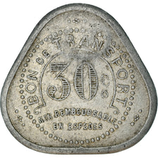 Moeda, França, Compagnie des Tramways, Nantes, 30 Centimes, AU(50-53)