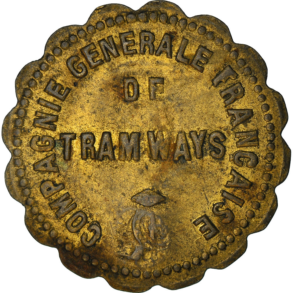 Moeda, França, Cie Générale Française de Tramways, Le Havre, 5 Centimes