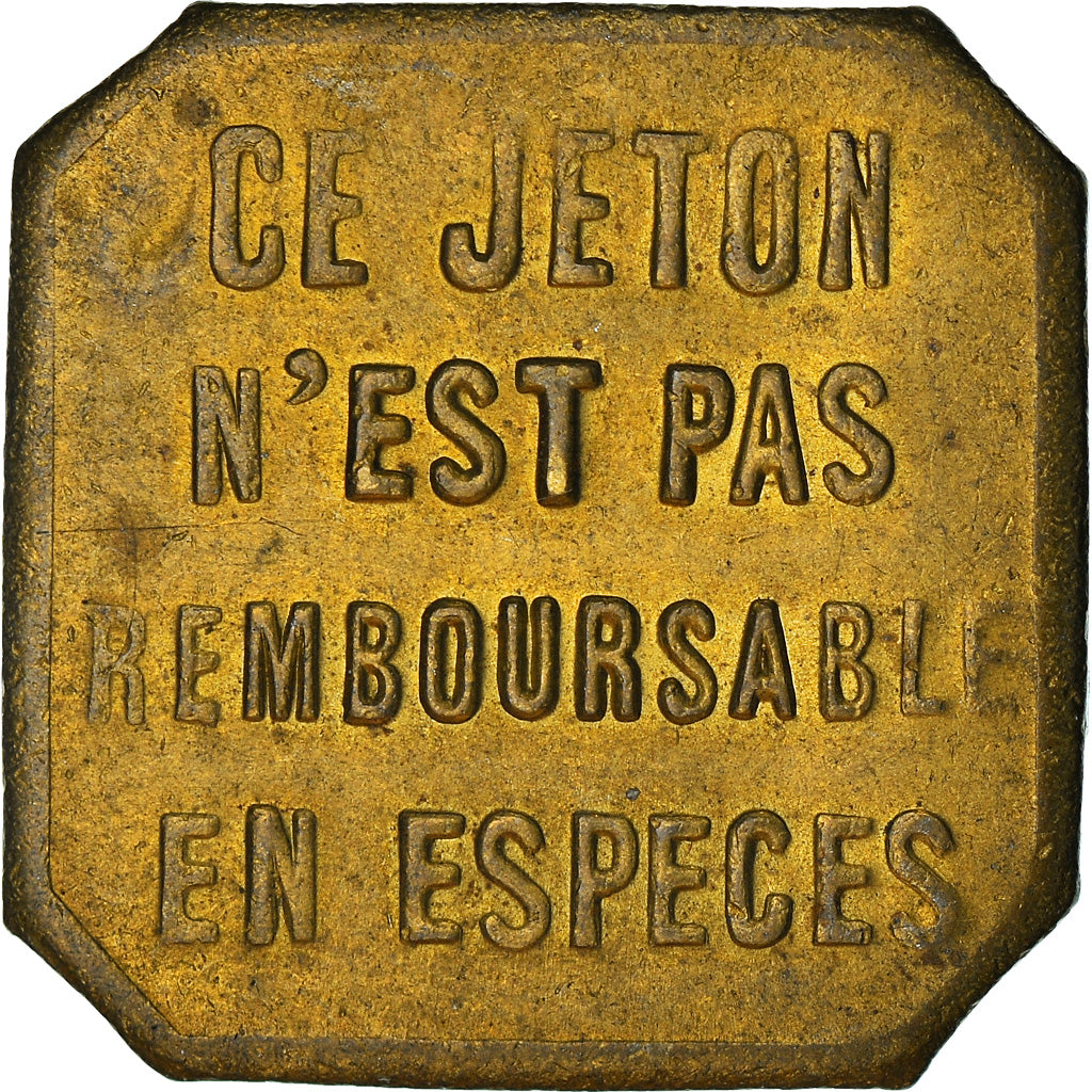 Coin, France, Omnibus Tramways de Lyon, Lyon, 20 Centimes, 1920, AU(50-53)
