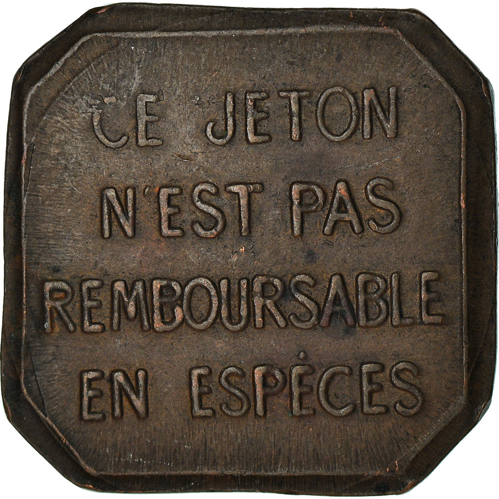 Moneta, Francja, Omnibus Tramways de Lyon, 10 Centimes, 1918, AU(50-53)