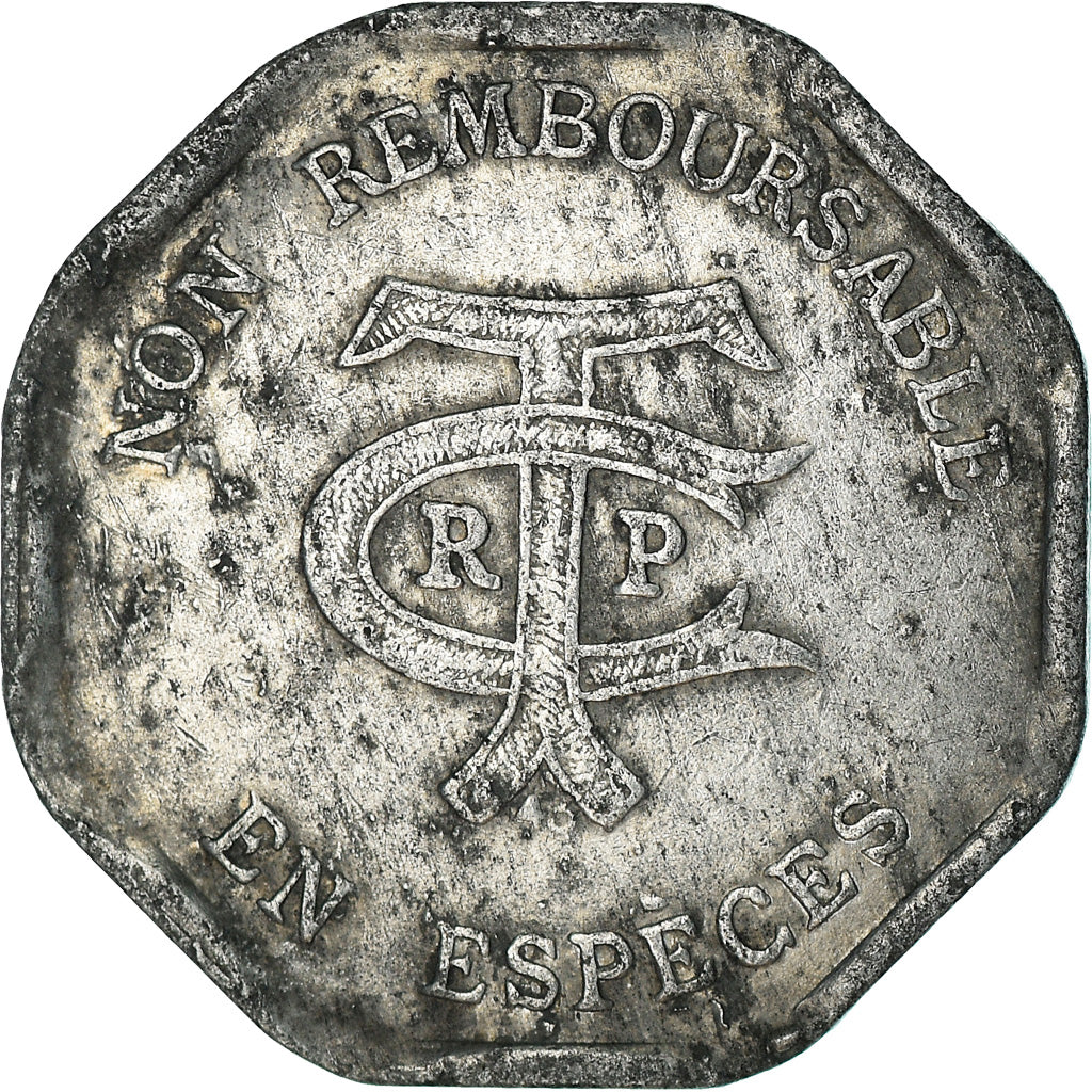 Coin, France, Transport en Commun Région Parisienne, Paris, 20 Centimes
