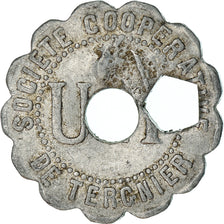 Coin, France, Soc. Coop. de Tergnier, Union des Travailleurs, Tergnier, 1 kg