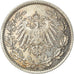 Coin, GERMANY - EMPIRE, 1/2 Mark, 1918, Berlin, AU(50-53), Silver, KM:17