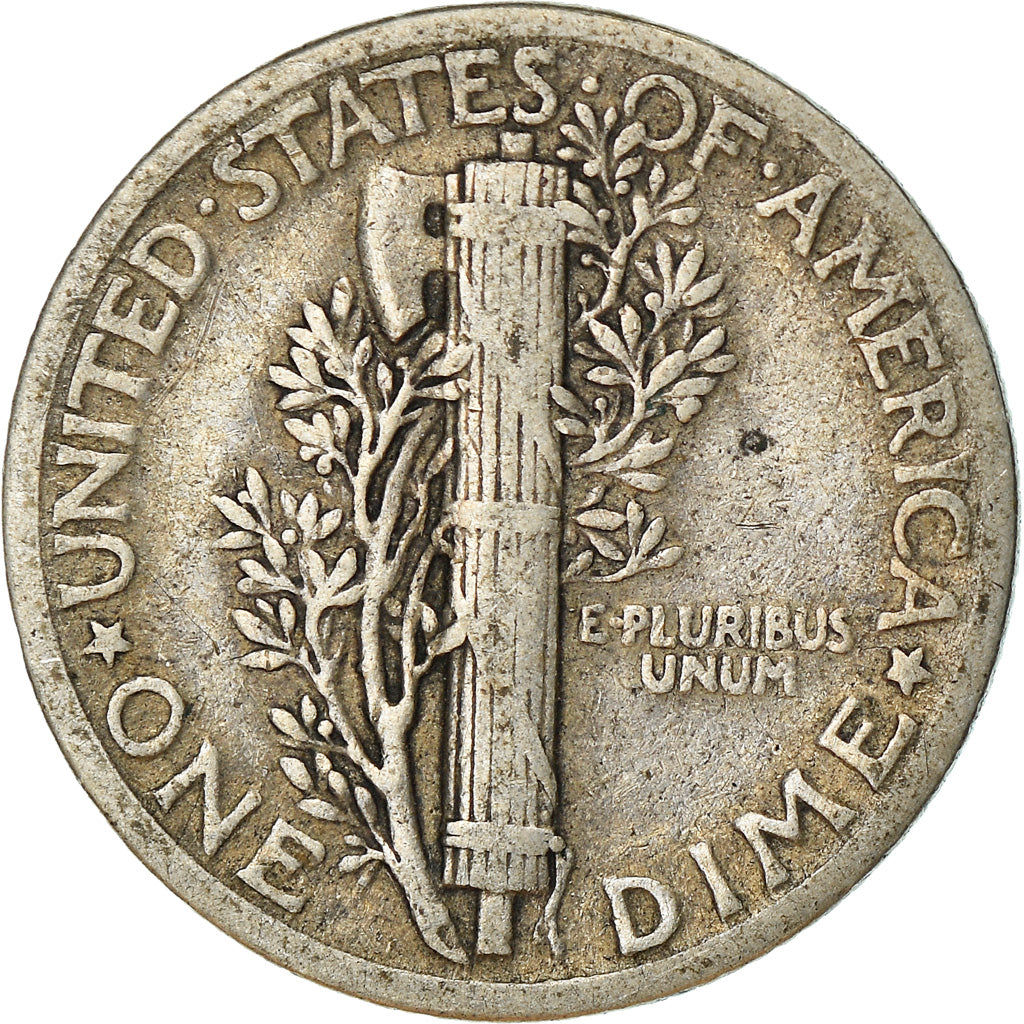 Coin, United States, Mercury Dime, Dime, 1936, U.S. Mint, Philadelphia