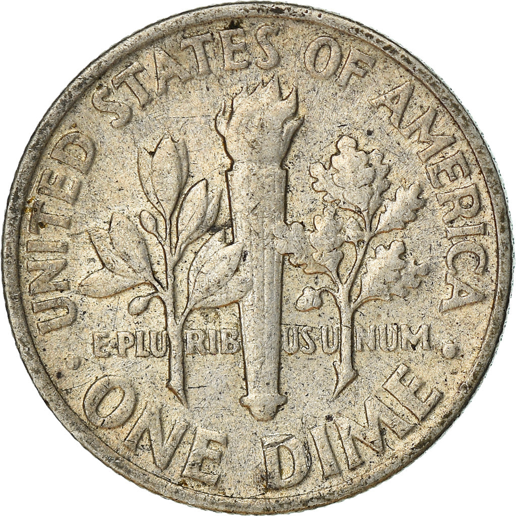 Monnaie, États-Unis, Roosevelt Dime, Dime, 1960, U.S. Mint, Philadelphie, TB+