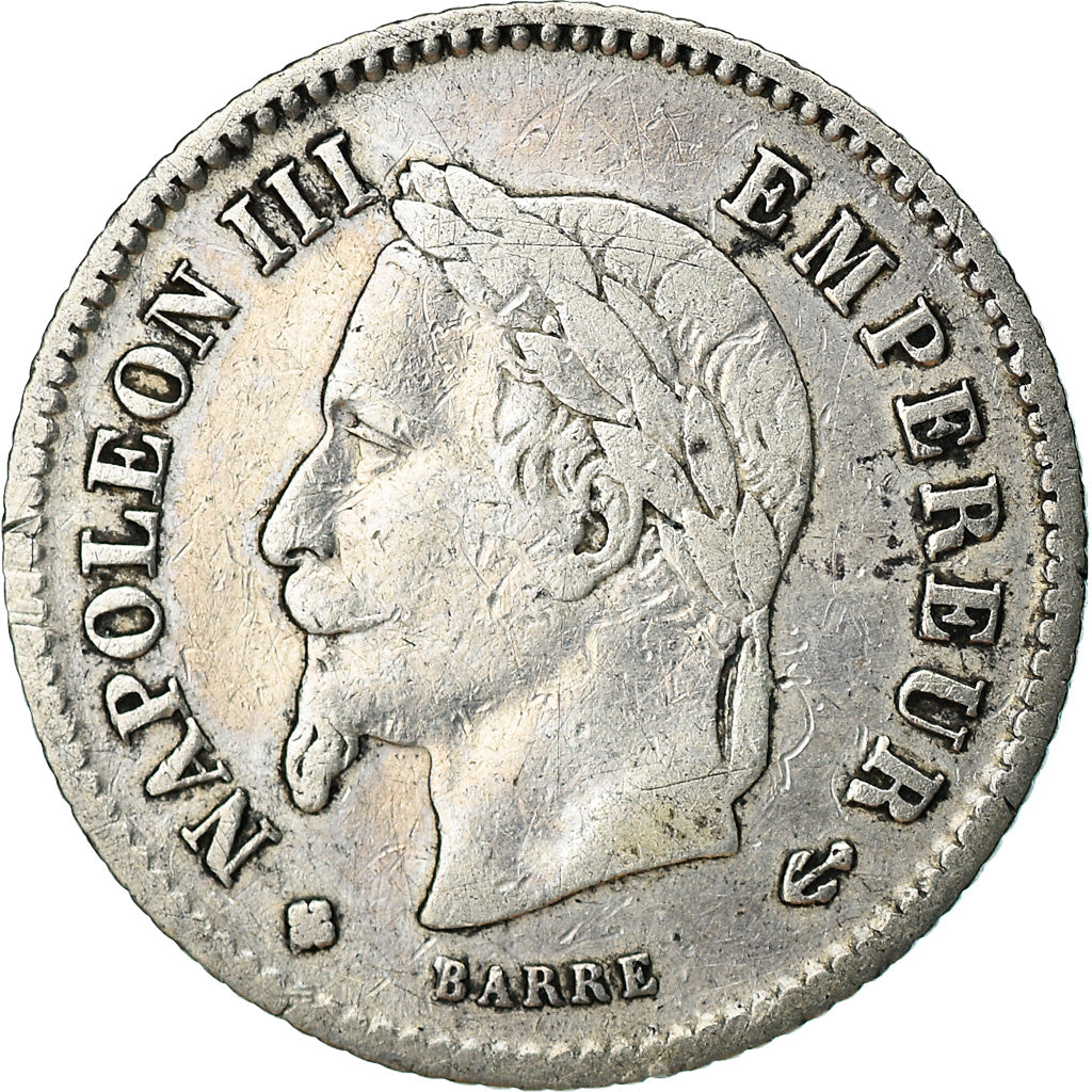 Münze, Frankreich, Napoleon III, Napoléon III, 20 Centimes, 1867, Strasbourg