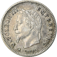 Moneta, Francia, Napoleon III, Napoléon III, 20 Centimes, 1867, Strasbourg