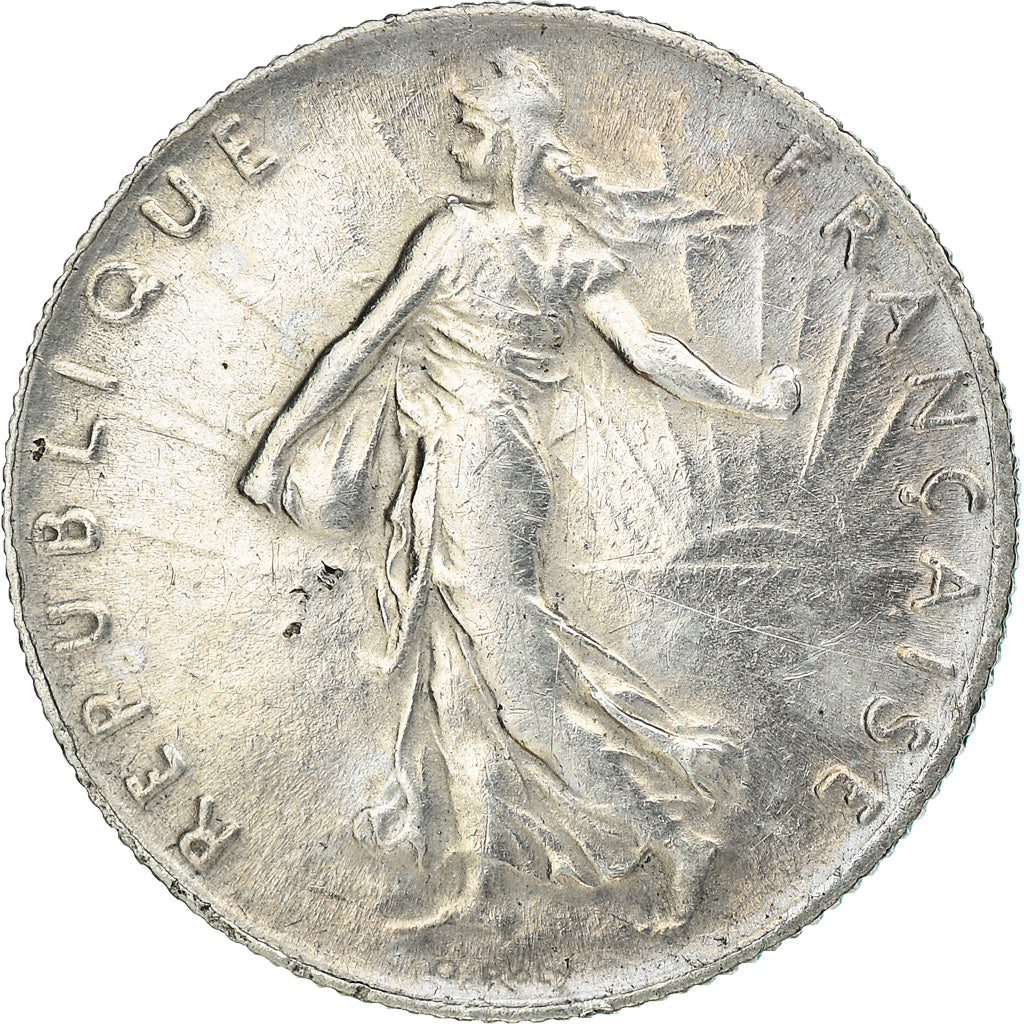 Monnaie, France, Semeuse, 50 Centimes, 1917, Paris, TTB, Argent, Gadoury:420