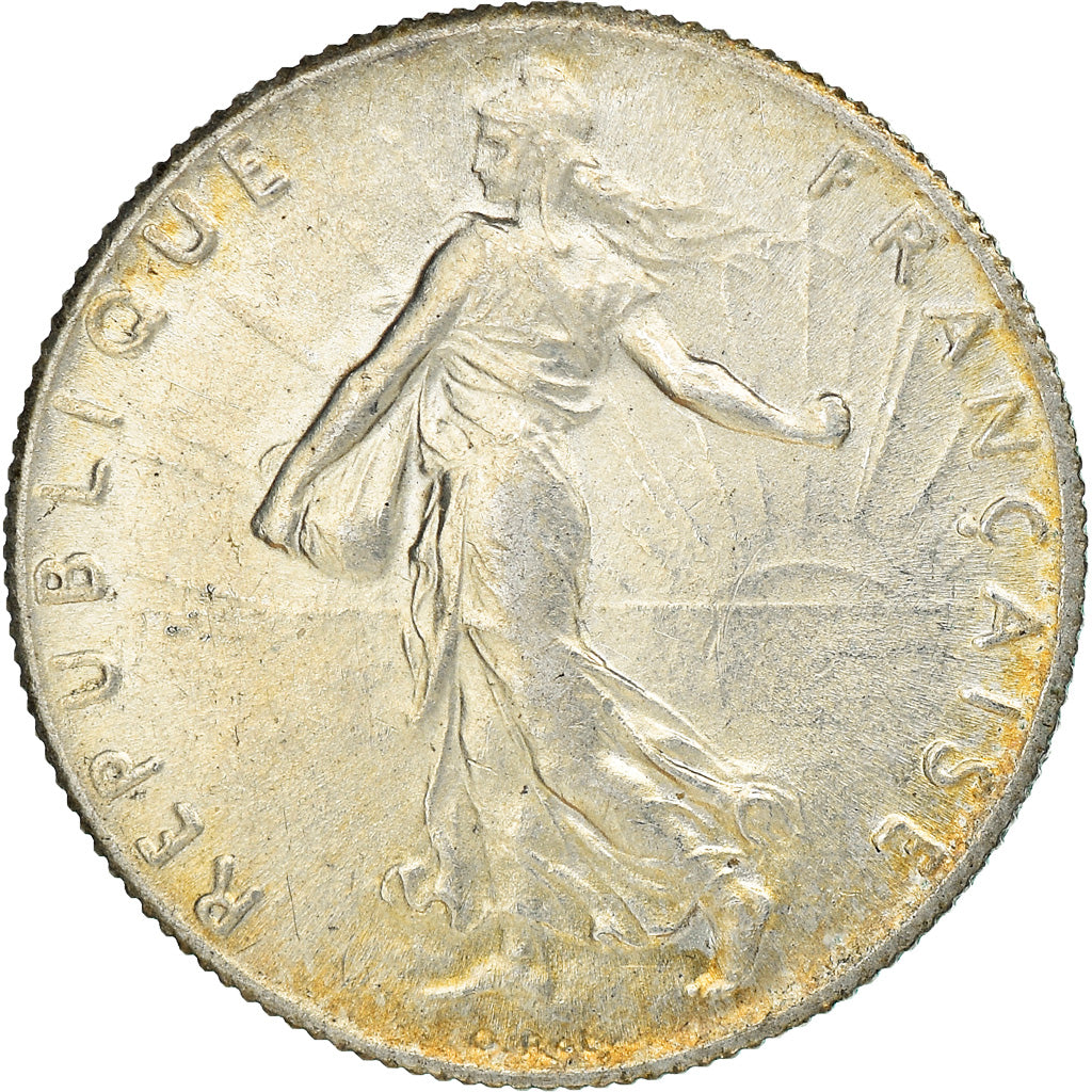 Moneta, Francia, Semeuse, 50 Centimes, 1919, Paris, SPL, Argento, KM:854